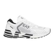 Emporio Armani EA7 Vit Sneaker Crusher med Logodetaljer White, Herr