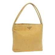 Prada Vintage Pre-owned Nylon prada-vskor Yellow, Dam