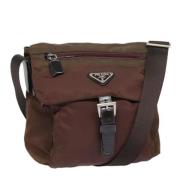 Prada Vintage Pre-owned Nylon prada-vskor Brown, Dam