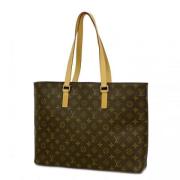 Louis Vuitton Vintage Pre-owned Tyg totevskor Brown, Dam