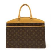 Louis Vuitton Vintage Pre-owned Canvas handvskor Brown, Dam