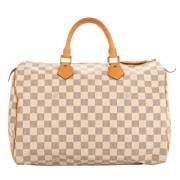 Louis Vuitton Vintage Pre-owned Belagd canvas handvskor White, Dam