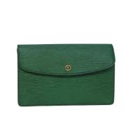 Louis Vuitton Vintage Pre-owned Laeder kuvertvskor Green, Dam