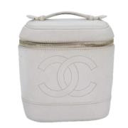 Chanel Vintage Pre-owned Laeder kuvertvskor White, Dam