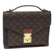 Louis Vuitton Vintage Pre-owned Canvas handvskor Brown, Dam