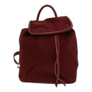 Celine Vintage Pre-owned Tyg ryggsckar Red, Dam