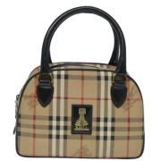 Burberry Vintage Pre-owned Canvas handvskor Beige, Dam