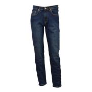 Harmont & Blaine Slim 5-fickor jeans för män i blå - 40 Blue, Herr