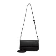 John Richmond Svart Eco-läder Nitar Crossbody-väska Black, Dam