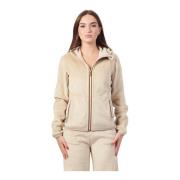 K-Way Reversible Velour Polar Sweater Lily Beige, Dam