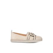 Tod's Sofistikerade Mocka Espadrillos Beige, Dam