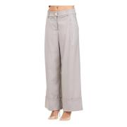 Akep Elegant Bootcut Grå Byxor Gray, Dam