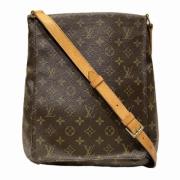 Louis Vuitton Vintage Pre-owned Canvas crossbodyvskor Brown, Dam