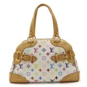 Louis Vuitton Vintage Pre-owned Canvas handvskor White, Dam