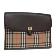 Burberry Vintage Pre-owned Laeder kuvertvskor Brown, Dam