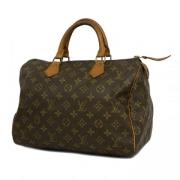 Louis Vuitton Vintage Pre-owned Tyg louis-vuitton-vskor Brown, Dam