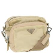 Prada Vintage Pre-owned Tyg prada-vskor Beige, Dam