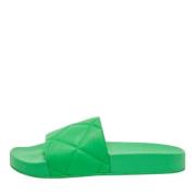 Bottega Veneta Vintage Pre-owned Gummi sandaler Green, Dam