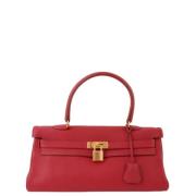 Hermès Vintage Pre-owned Canvas handvskor Red, Dam