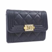 Chanel Vintage Pre-owned Laeder plnbcker Black, Dam