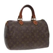 Louis Vuitton Vintage Pre-owned Canvas handvskor Brown, Dam