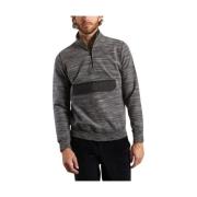 PS By Paul Smith Melerad Svart Polar Sweatshirt med Dragkedja Black, H...