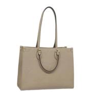 Louis Vuitton Vintage Pre-owned Laeder totevskor Beige, Dam