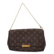 Louis Vuitton Vintage Pre-owned Tyg handvskor Brown, Dam