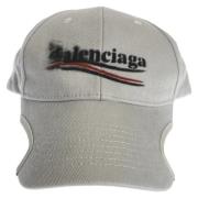 Balenciaga Vintage Pre-owned Bomull hattar-och-kepsar White, Herr