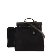 Hermès Vintage Pre-owned Canvas handvskor Black, Dam