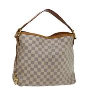 Louis Vuitton Vintage Pre-owned Canvas louis-vuitton-vskor White, Dam