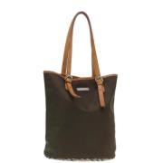 Burberry Vintage Pre-owned Nylon totevskor Brown, Dam