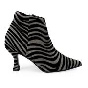 Sangiorgio Zebra Mocka Ankelboots Grå Gray, Dam