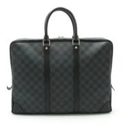 Louis Vuitton Vintage Pre-owned Canvas portfljer Black, Dam