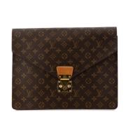 Louis Vuitton Vintage Pre-owned Canvas kuvertvskor Brown, Dam