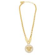 Versace Pre-owned Pre-owned Tyg halsband Yellow, Dam