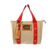 Louis Vuitton Vintage Pre-owned Canvas louis-vuitton-vskor Beige, Dam