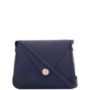 Hermès Vintage Pre-owned Canvas axelremsvskor Blue, Dam