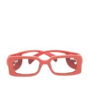 Gucci Vintage Pre-owned Acetat solglasgon Orange, Dam