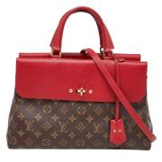 Louis Vuitton Vintage Pre-owned Laeder totevskor Red, Dam