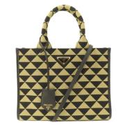 Prada Vintage Pre-owned Canvas prada-vskor Multicolor, Dam