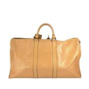 Louis Vuitton Vintage Pre-owned Laeder handvskor Beige, Dam