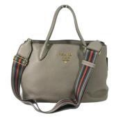 Prada Vintage Pre-owned Laeder prada-vskor Gray, Dam