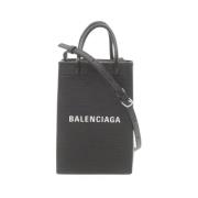 Balenciaga Vintage Pre-owned Laeder balenciaga-vskor Black, Dam