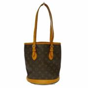 Louis Vuitton Vintage Pre-owned Tyg totevskor Brown, Dam