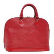 Louis Vuitton Vintage Pre-owned Laeder handvskor Red, Dam