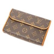 Louis Vuitton Vintage Pre-owned Belagd canvas axelremsvskor Brown, Dam