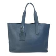 Louis Vuitton Vintage Pre-owned Laeder totevskor Blue, Dam