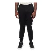 Emporio Armani Svarta Sweatpants med Sidologofickor Black, Herr