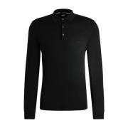 Hugo Boss Ullstickat i Botto-L stil Black, Herr